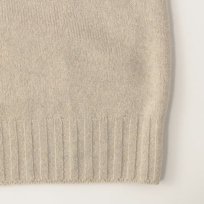 SLEEVELESS ROLL NECK KNIT