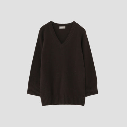OVERSIZED V NECK JUMPER KNIT