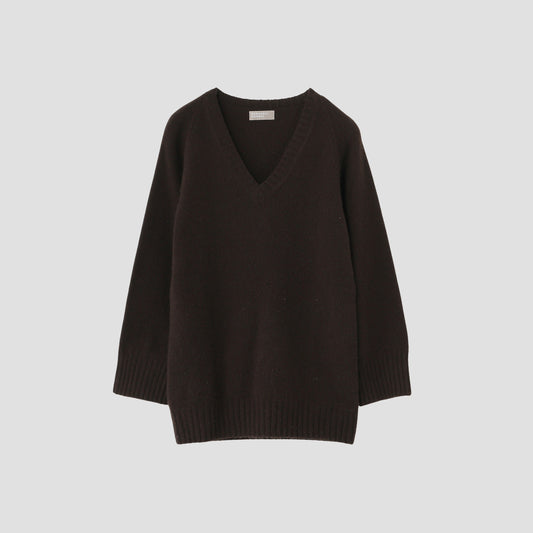 OVERSIZED V NECK JUMPER KNIT