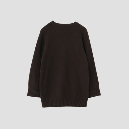 OVERSIZED V NECK JUMPER KNIT