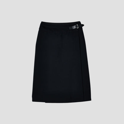 BRUSHED COTTON WOOL SKIRT
