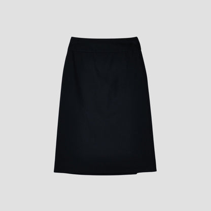 BRUSHED COTTON WOOL SKIRT