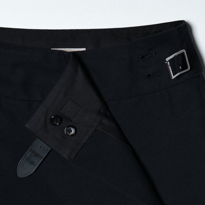 BRUSHED COTTON WOOL SKIRT