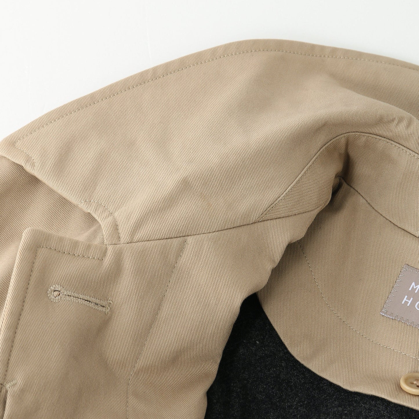 COMPACT COTTON GABARDINE COAT
