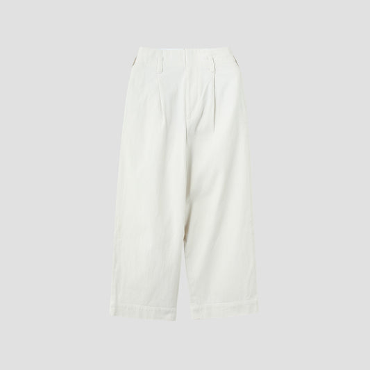 WASHED COTTON TWILL TROUSERS