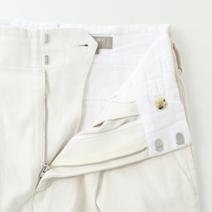 WASHED COTTON TWILL TROUSERS