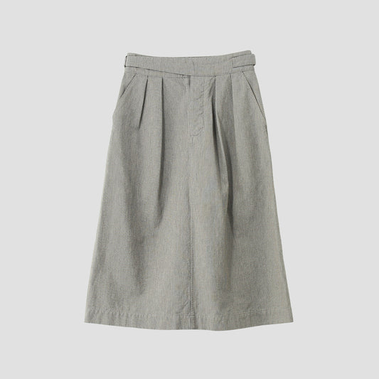 CHEF CHECK COTTON WOOL SKIRT