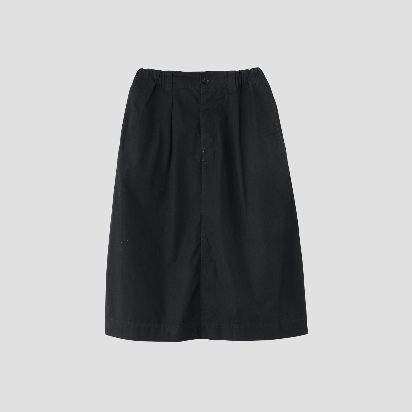FINE COMPACT COTTON POPLIN SKIRT