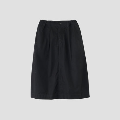 FINE COMPACT COTTON POPLIN SKIRT