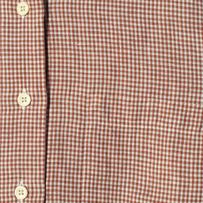 TRI GINGHAM LINEN  SHIRT