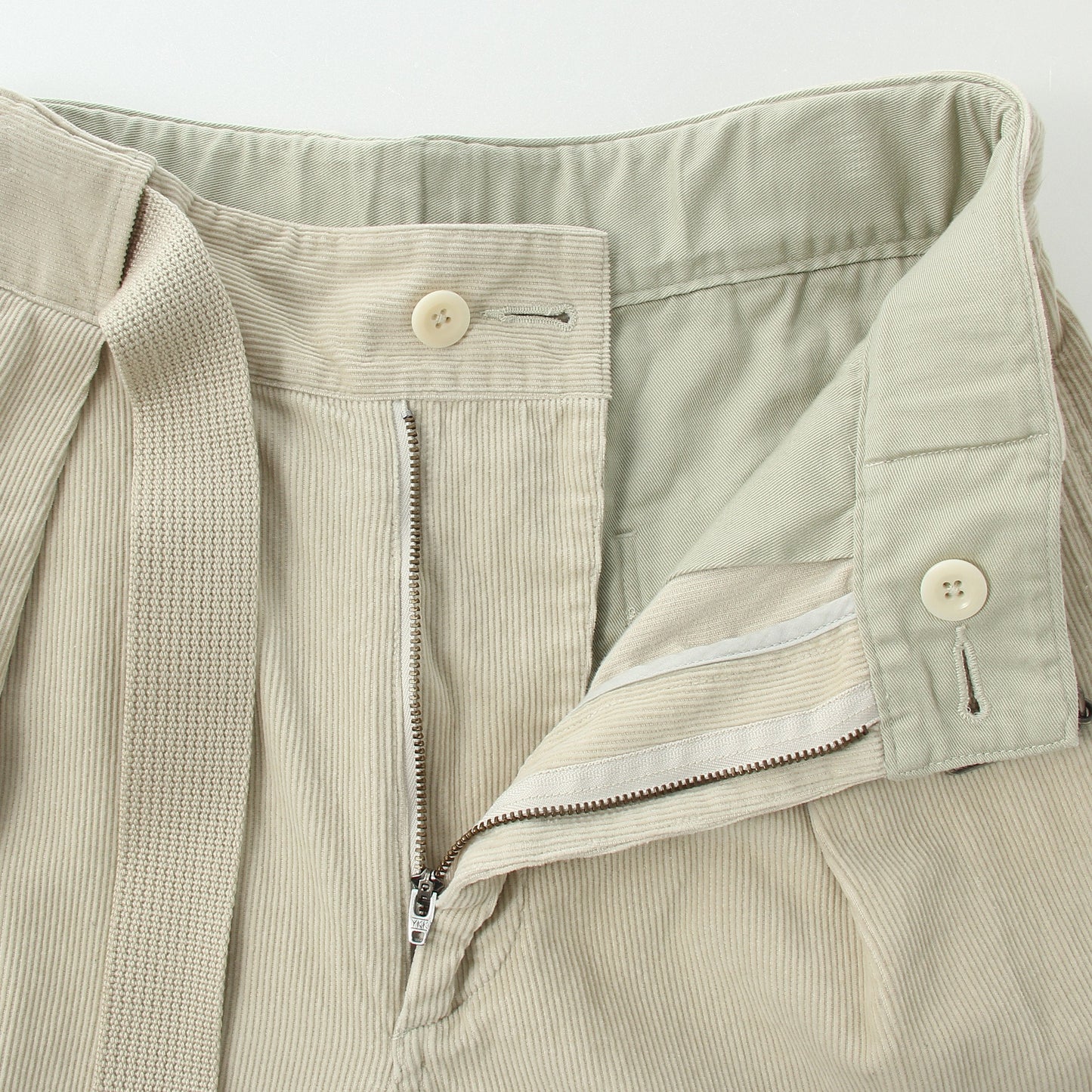 DRY COTTON NEEDLECORD TROUSERS