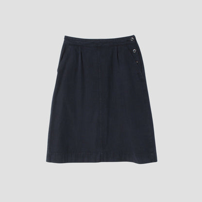 FADED COTTON TWILL SKIRT