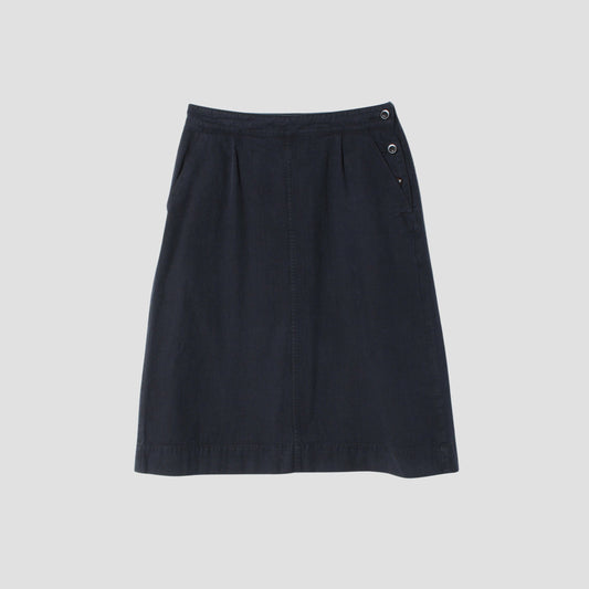 FADED COTTON TWILL SKIRT