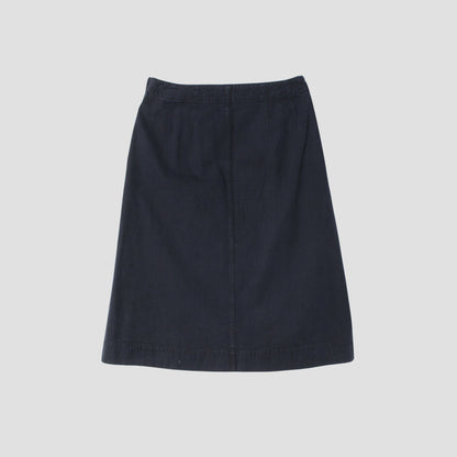 FADED COTTON TWILL SKIRT