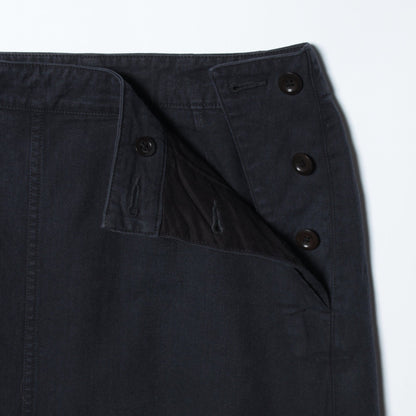 FADED COTTON TWILL SKIRT