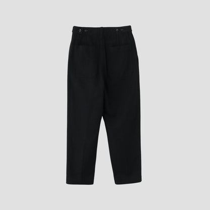 WORN LINEN COTTON DRILL TROUSERS
