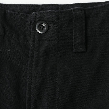 WORN LINEN COTTON DRILL TROUSERS