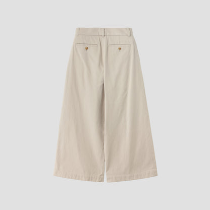 COTTON TWILL TROUSERS