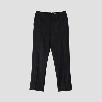 WOOL BLACKWATCH TROUSERS
