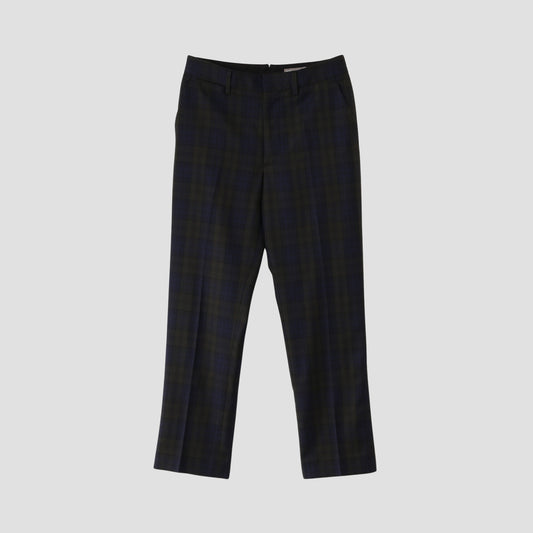 WOOL BLACKWATCH TROUSERS