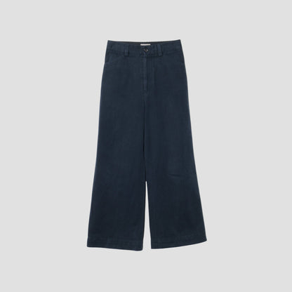 COTTON LINEN TWILL TROUSERS