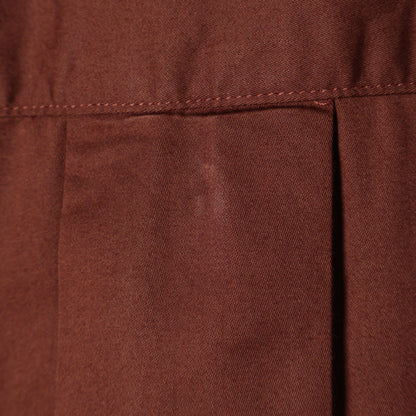 WASHED COTTON SATIN DRESS