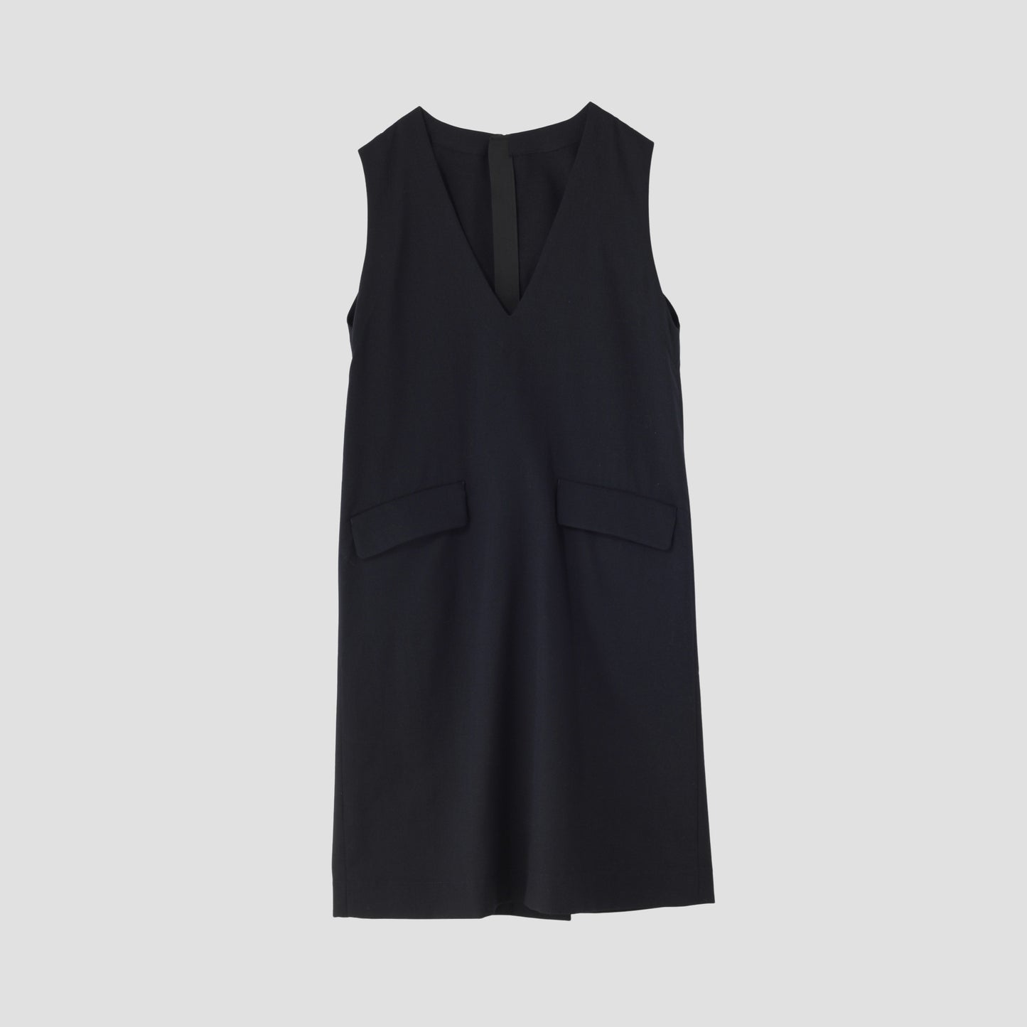 DRY WOOL TWILL CHAMBRAY DRESS