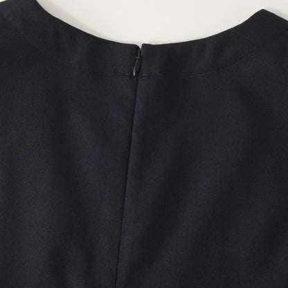 DRY WOOL TWILL CHAMBRAY DRESS