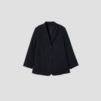 STRIPE WOOL PLAINWEAVE JACKET