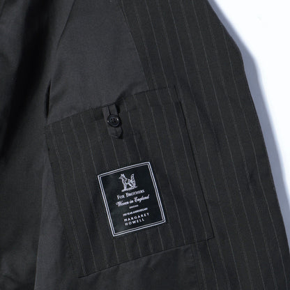 STRIPE WOOL PLAINWEAVE JACKET