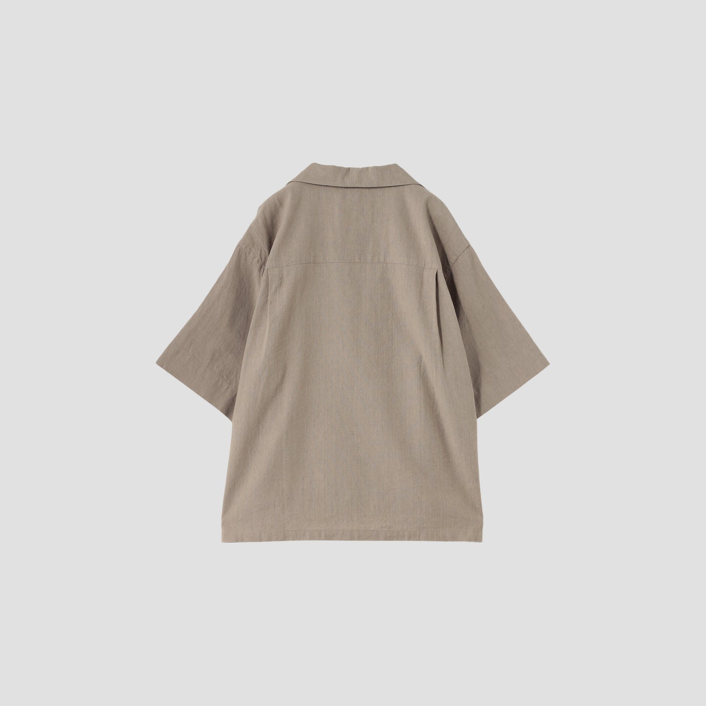 FADED LINEN COTTON PLAINWEAVE SHIRT
