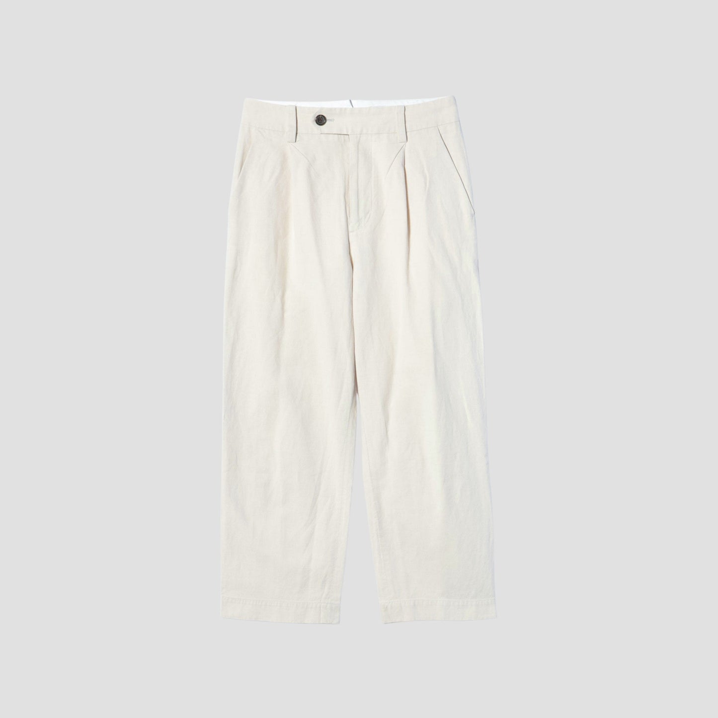 COTTON LINEN SILK TROUSERS