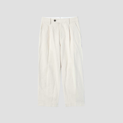 COTTON LINEN SILK TROUSERS