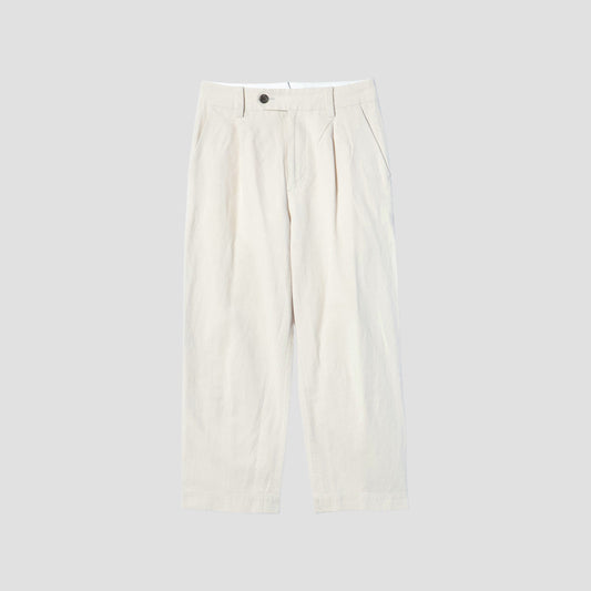 COTTON LINEN SILK TROUSERS