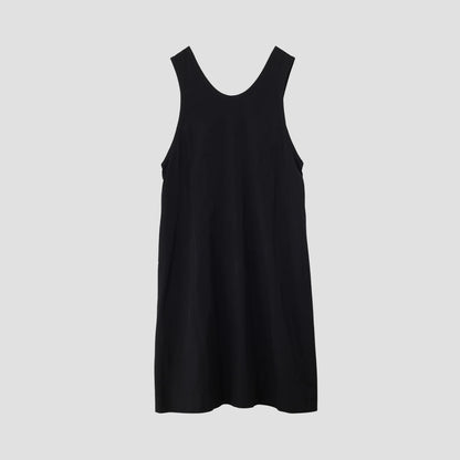GLAZED COTTON CUPRA DRESS