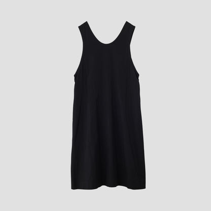 GLAZED COTTON CUPRA DRESS