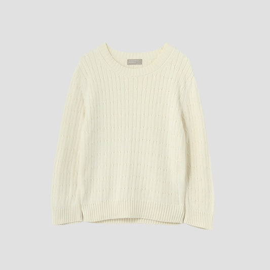 SOFT COTTON CABLE KNIT