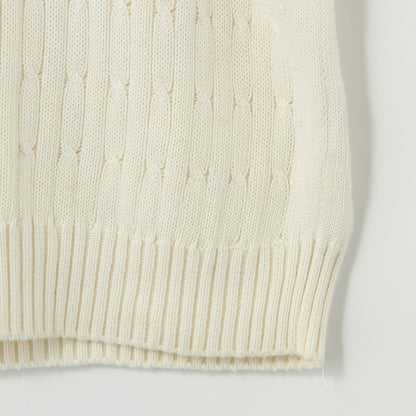 SOFT COTTON CABLE KNIT