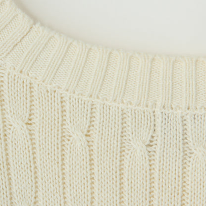 SOFT COTTON CABLE KNIT