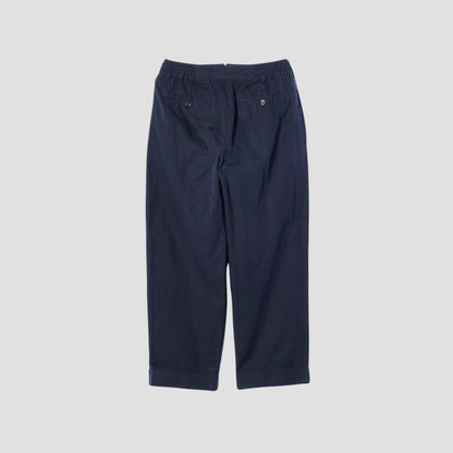 COTTON LINEN PLAIN WEAVE TROUSERS
