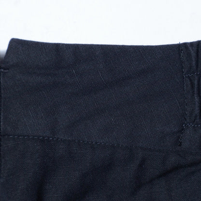 COTTON LINEN PLAIN WEAVE TROUSERS