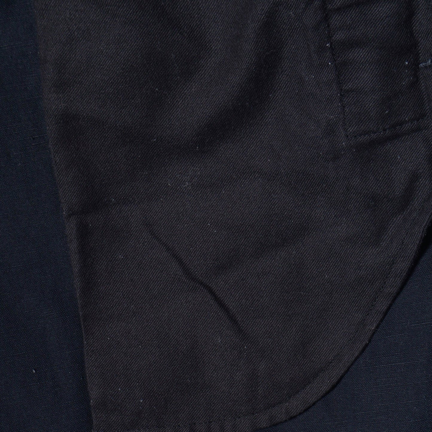 COTTON LINEN PLAIN WEAVE TROUSERS