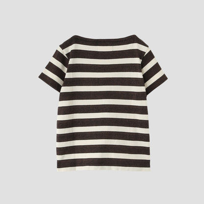 FADED STRIPE COTTON JERSEY
