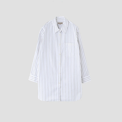TRIPLE STRIPE COTTON POPLIN SHIRT