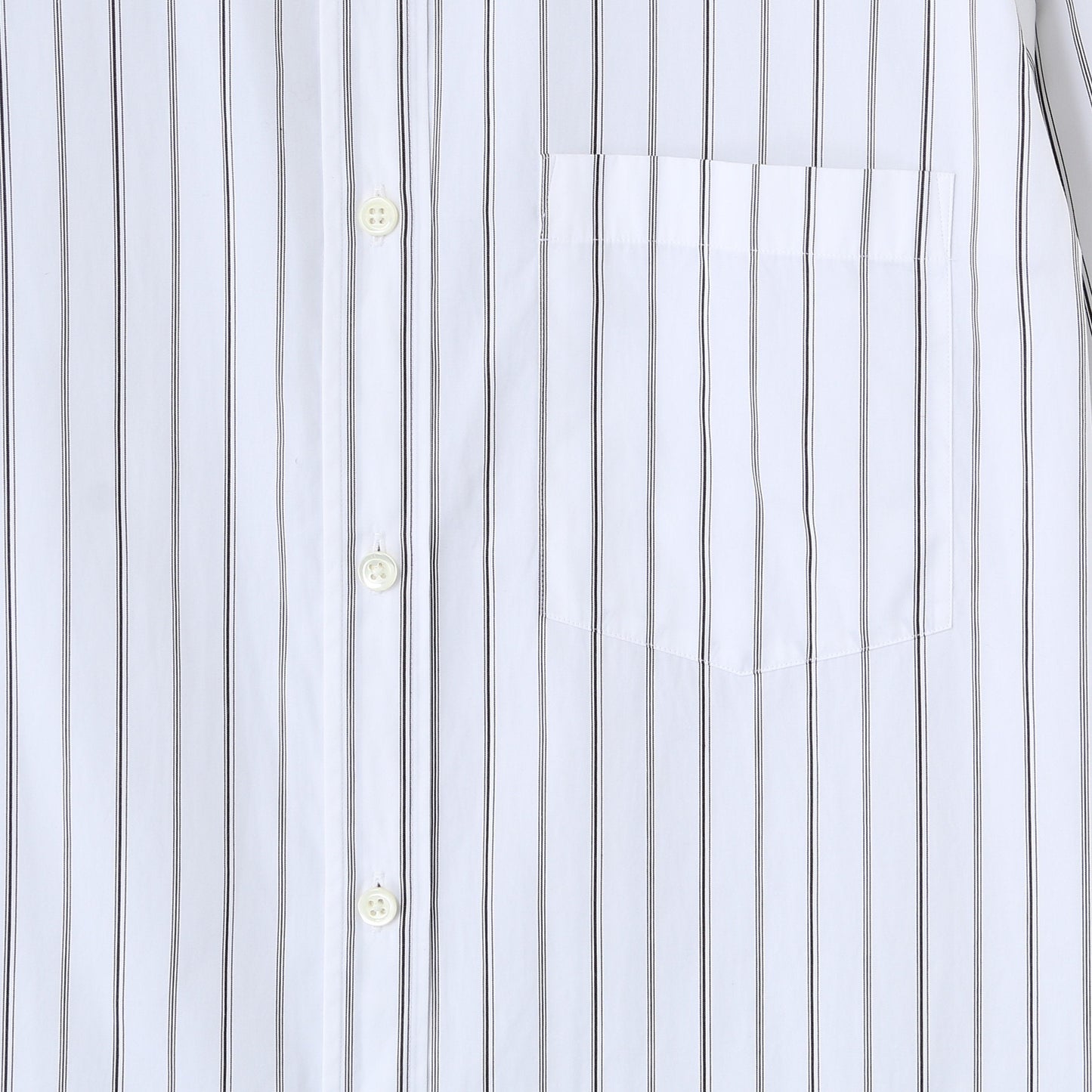 TRIPLE STRIPE COTTON POPLIN SHIRT