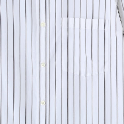 TRIPLE STRIPE COTTON POPLIN SHIRT