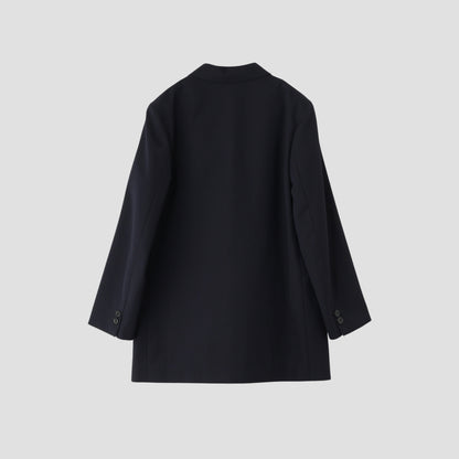 WOOL COTTON GABARDINE COAT