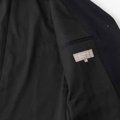 WOOL COTTON GABARDINE COAT