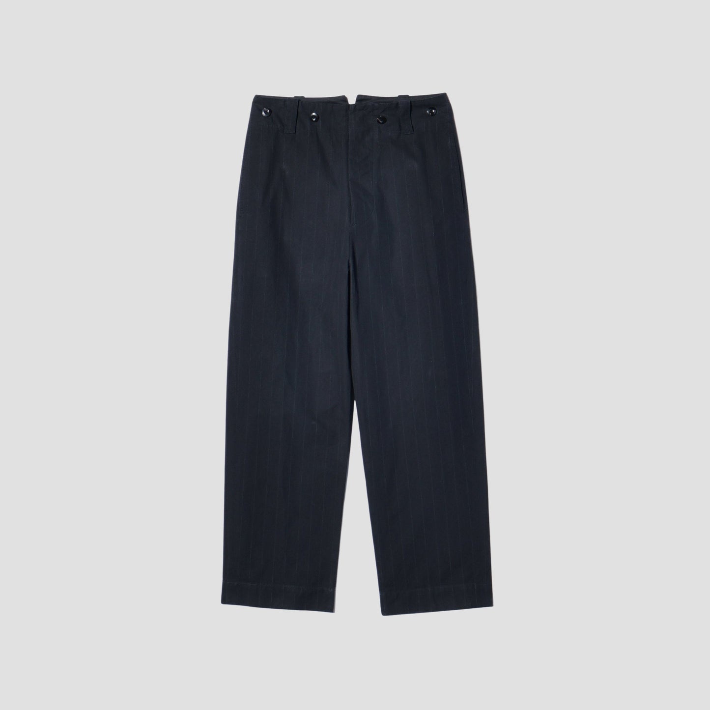 DENSE COTTON STRIPE TROUSERS