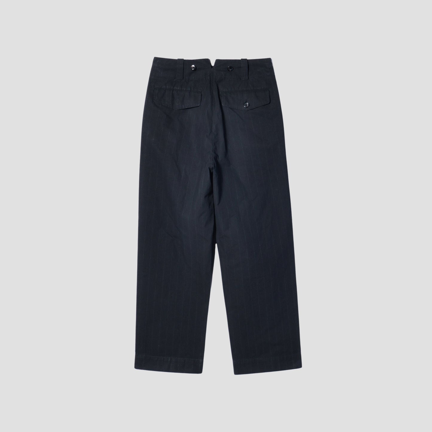 DENSE COTTON STRIPE TROUSERS